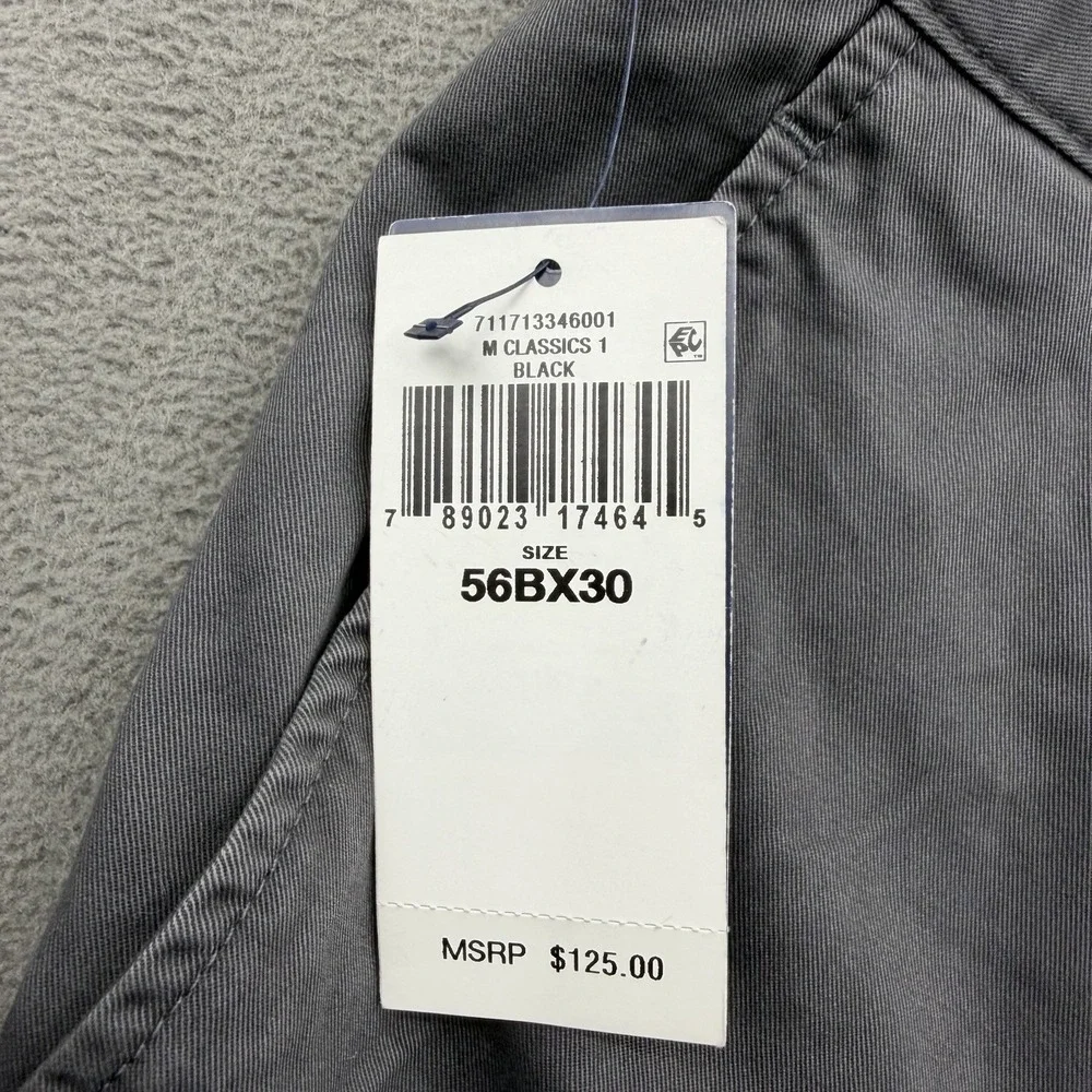 Polo Ralph Lauren Classic Fit Chino Pants 56B 56x30 Gray Stretch Cotton Twill